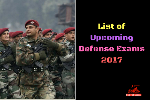 List of Upcoming Defense Exams 2017 – [Complete Details]