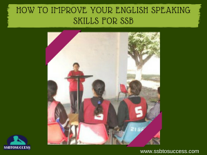 How to Improve Your English Speaking Skills for SSB