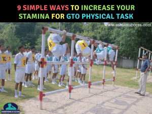 9 Simple Ways to Increase Your Stamina for GTO Physical Task
