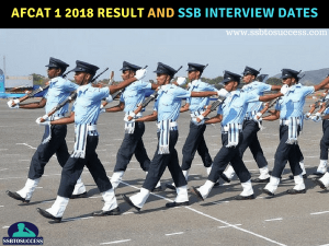 AFCAT 1 2018 Result and SSB Interview Dates