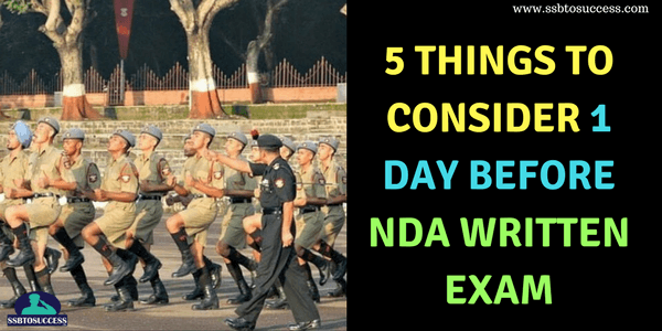 5 Things to Consider 1 Day Before NDA Written Exam