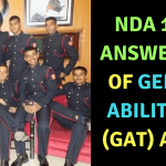 NDA 1 2018 Answer Key General Ability Test