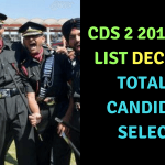 CDS 2 2017 Merit List Declared