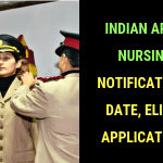 Indian Army B.Sc Nursing 2019