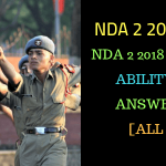 NDA 2 2018 General Ability Test Answer Key