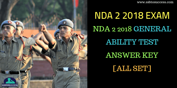 NDA 2 2018 Answer Key For General Ability Test (GAT) All Set