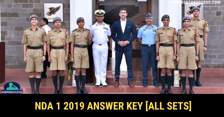 NDA 1 2019 Answer Key for Exam held on 21st April [All SETs]