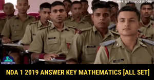NDA 1 2019 Answer Key Mathematics [All SET]