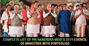 Complete list of PM Narendra Modi’s 2019 Council of Ministers with portfolios