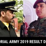 Territorial Army 2019 Result