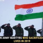 Indian Army Martyrs List 2019