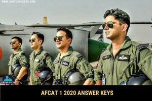 AFCAT 1 2020 Answer Keys