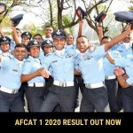 AFCAT 1 2020 Result Out
