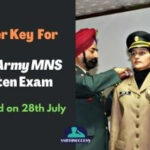 Indian Army MNS Answer Key 2021