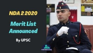 NDA 2 2020 Final Merit List by UPSC