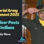 Territorial Army Recruitment 2021