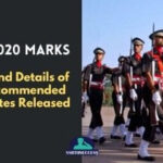 CDS 1 2020 Marks of Non Recommended Candidates