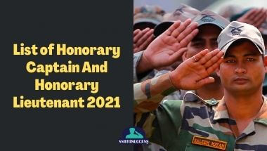 List of Honorary Captain And Honorary Lieutenant 2021