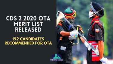 CDS 2 2020 OTA Merit List Released