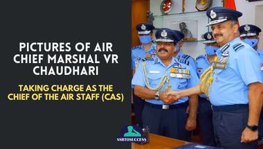 Pictures of Air Chief Marshal VR Chaudhari Taking Charge as The Chief of the Air Staff (CAS)