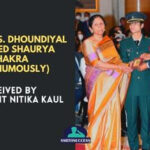 Major Vibhuti Dhoundiyal Awarded Shaurya Chakra (Posthumously) - Received by Lieutenant Nitika Kaul