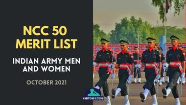 NCC 50 Merit List Indian Army Men And Women