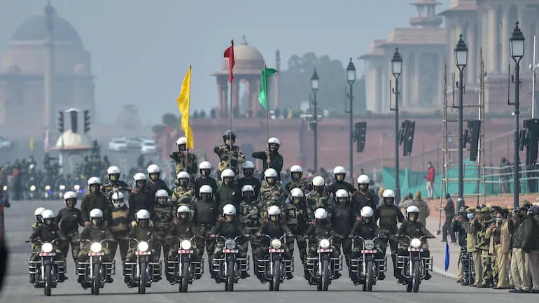 Motorcycle Team Rehearsal - Republic Day 2022